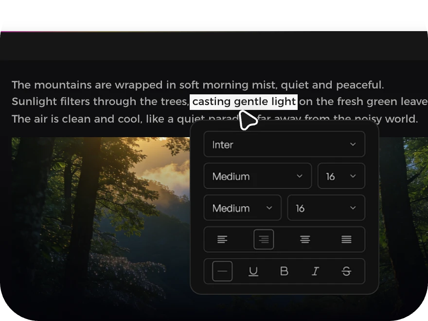Edit PDF content